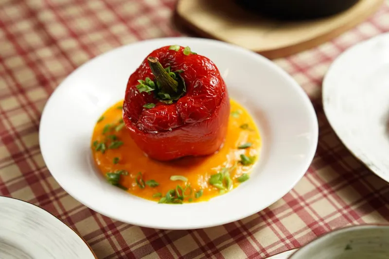 Minced Meat & Corn Stuffed Bell Peppers Recipe — photo 2