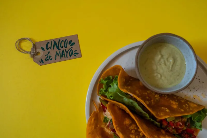 Mango Shrikhand Taco Recipe - Sweet Mango Yogurt Dip Taco — photo 2