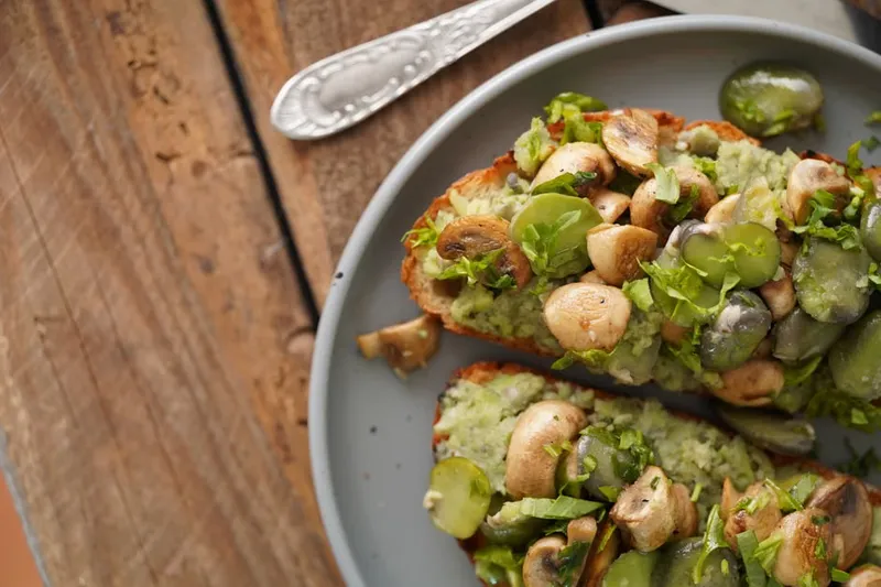 Black Eyed Bean Lemon Bruschetta Recipe