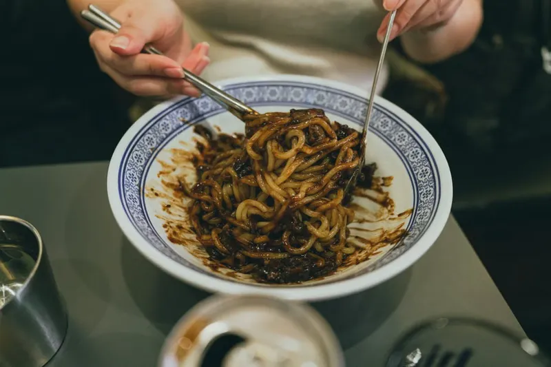 Black Bean Noodles Recipe — photo 2