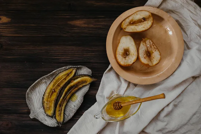 Baked Yogurt With Honey Cinnamon Grilled Fruits Recipe