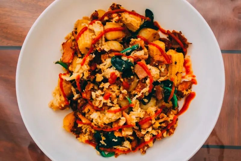 Sweet Potato & Spinach Hash brown Recipe — photo 2