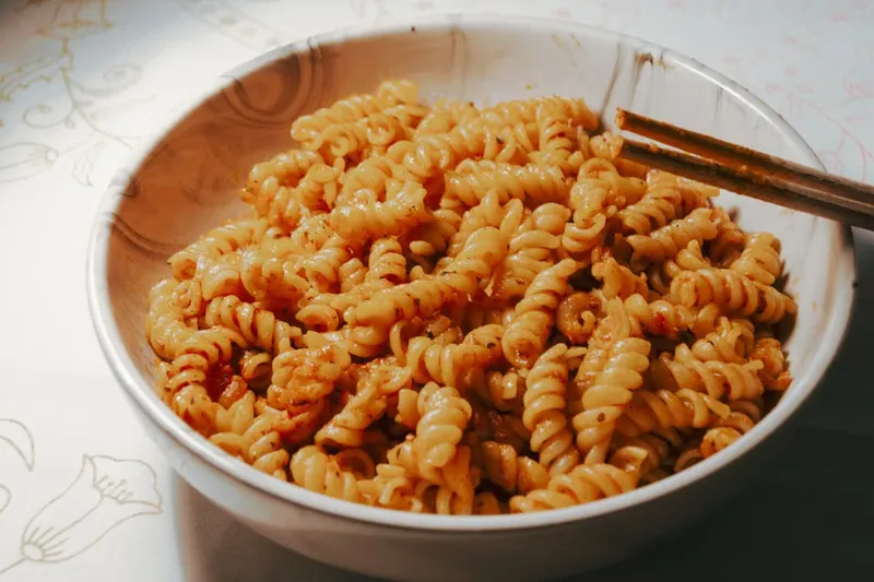 Pav Bhaji Flavored Pasta Recipe-Fusion Fusilli Pasta — photo 2