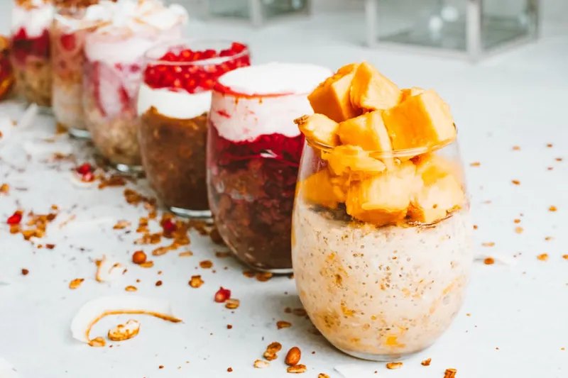 Creamy Cinnamon Peach Milkshake Recipe With Chia Seeds