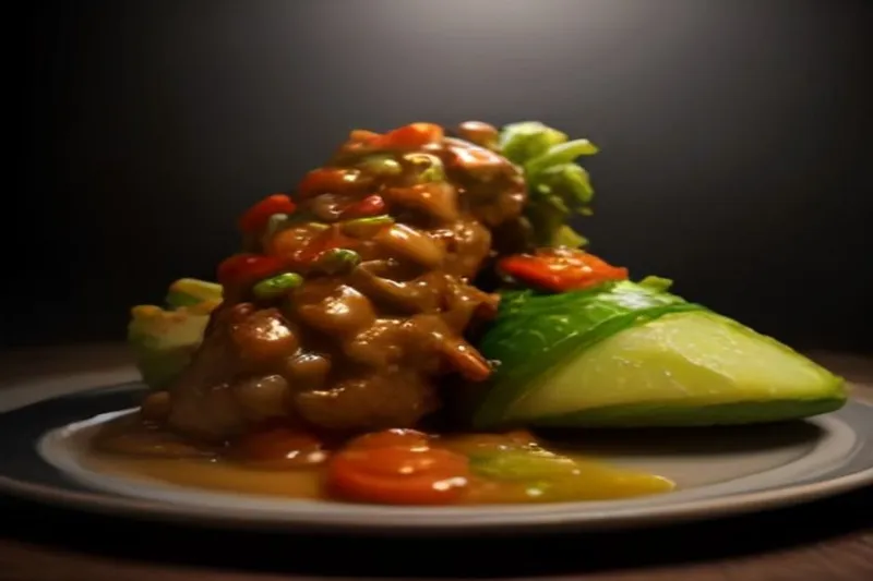 Chinese Dragon Chicken With Vegetables Recipe — photo 2