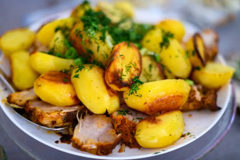 Baby Potato Theeyal Recipe - Kerala Style Potatoes In Shallots And Roasted Coconut — photo 2