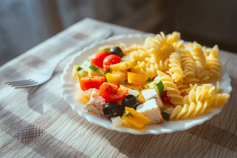 Pasta Salad With Broccoli & Feta Cheese Recipe