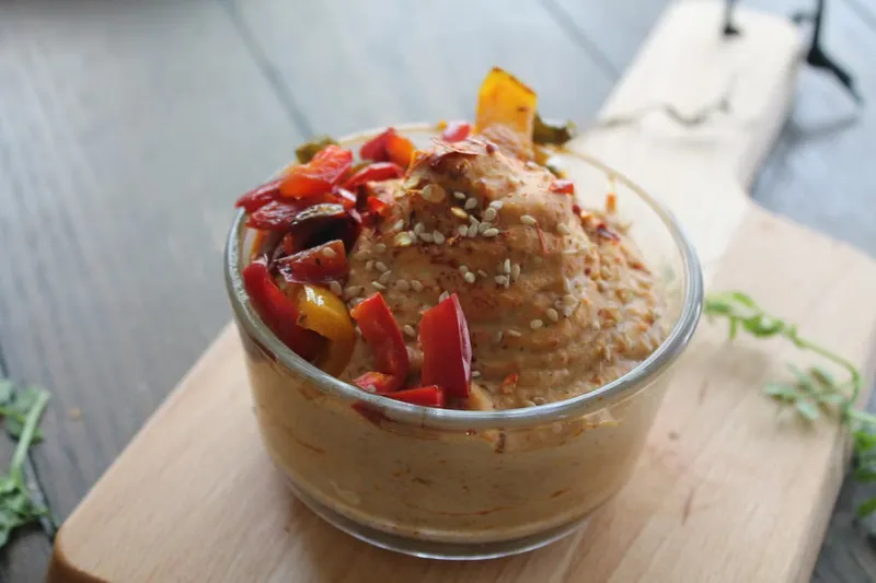 Roasted Red Pepper Hummus Recipe