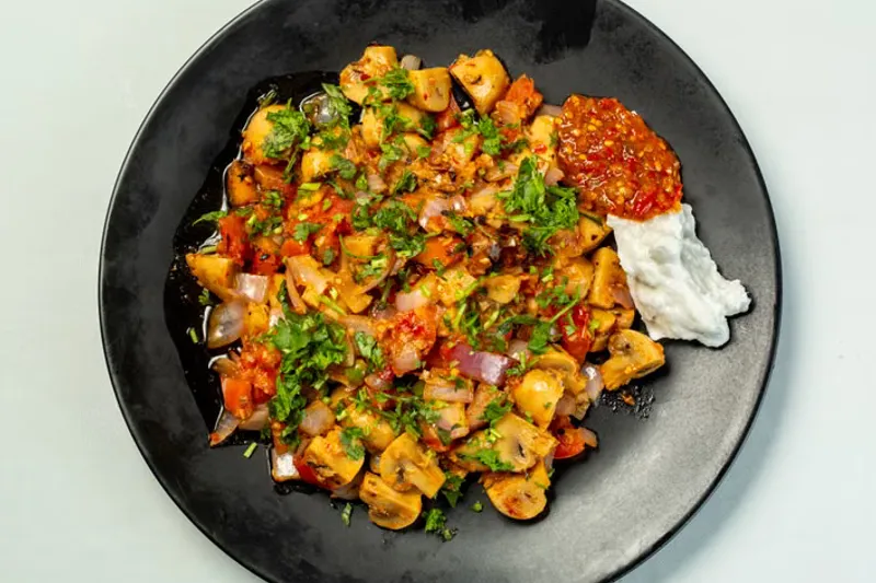 Spicy Goan Style Mushrooms Recipe — photo 2