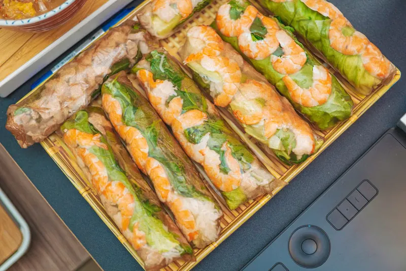 Vietnamese Vegetarian Spring Rolls Recipe With Mushrooms & Vegetables — photo 2