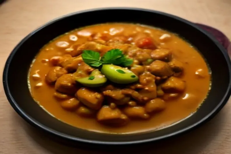 Kashmir Style Bom Chount/Wangan Recipe-Spicy Apple Brinjal Curry
