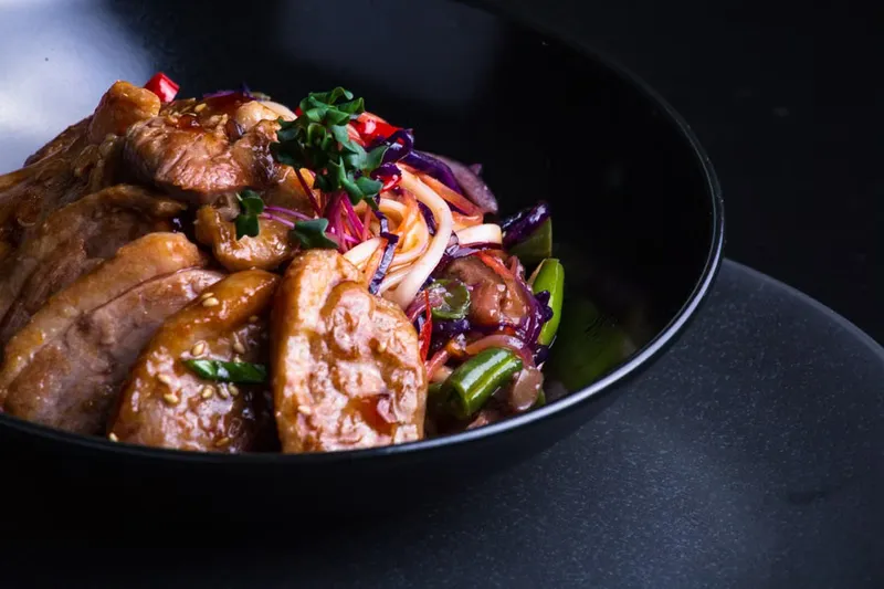 Savory Oatmeal Bowl with Cabbage and Green Peas Stir Fry Recipe — photo 2
