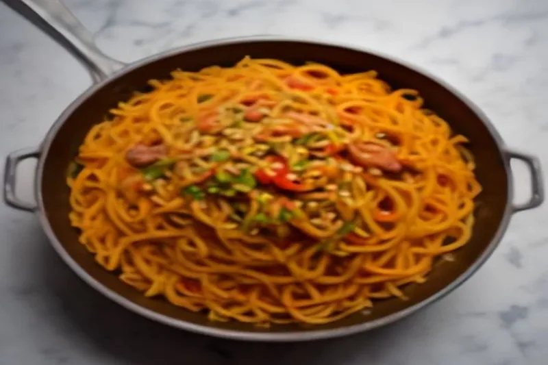 Spaghetti Stir Fry Recipe