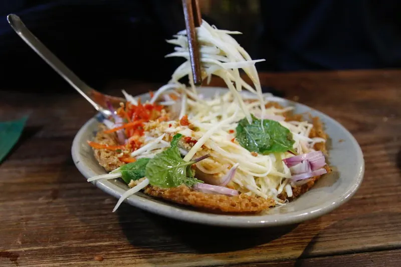Thai Veg Papaya Salad Recipe (No Onion No Garlic)