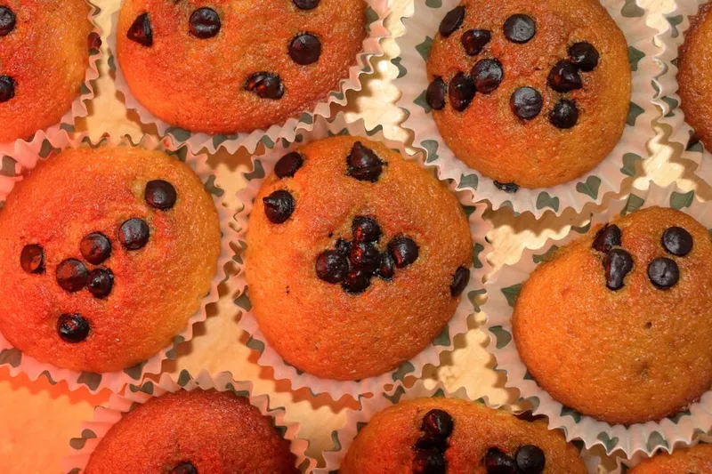 Eggless Chocolate Chip Cupcakes With Spinach Recipe