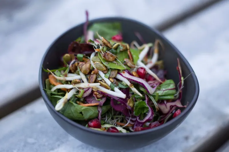 Sprouted Green Gram Kosambari Recipe- With Pomegranates