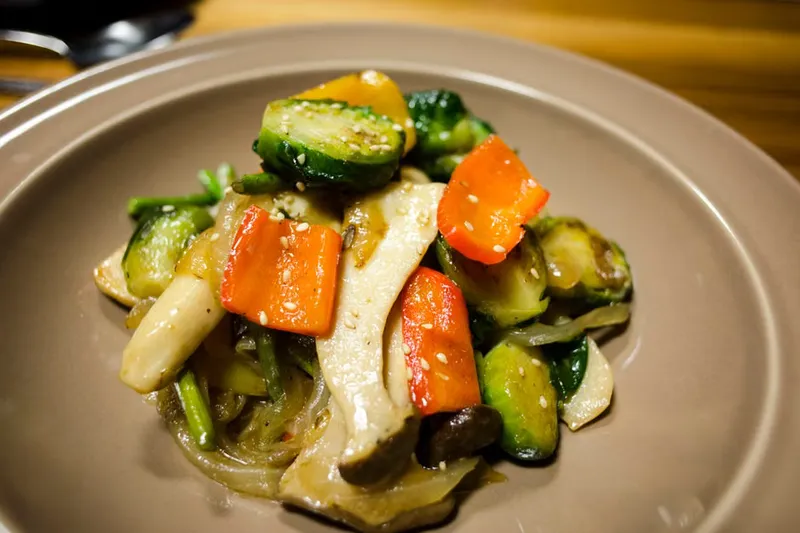 Broccoli Mushroom Bean Sprouts Stir Fry Recipe