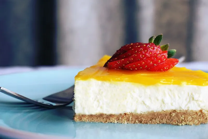 Classic Cheesecake Recipe With Lemon Curd Made Using Preethi Electric Pressure Cooker — photo 2