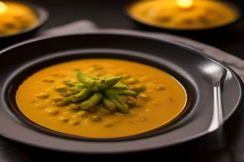 Punjabi Bhindi Kadhi Recipe - Roasted Okra In Yogurt Curry — photo 2