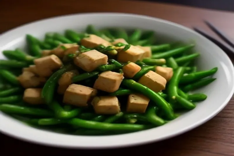 Stir Fry Green beans and Tofu with Panch Phoron Recipe