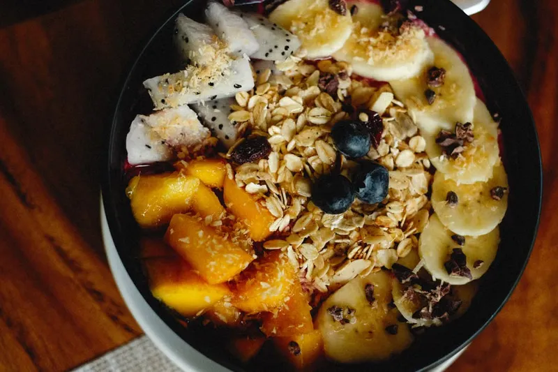 Blueberry-Mango Marble Froyo Bars Recipe — photo 2