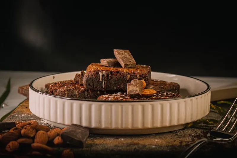 Choco Badam Barfi / Choco Almond Fudge Recipe