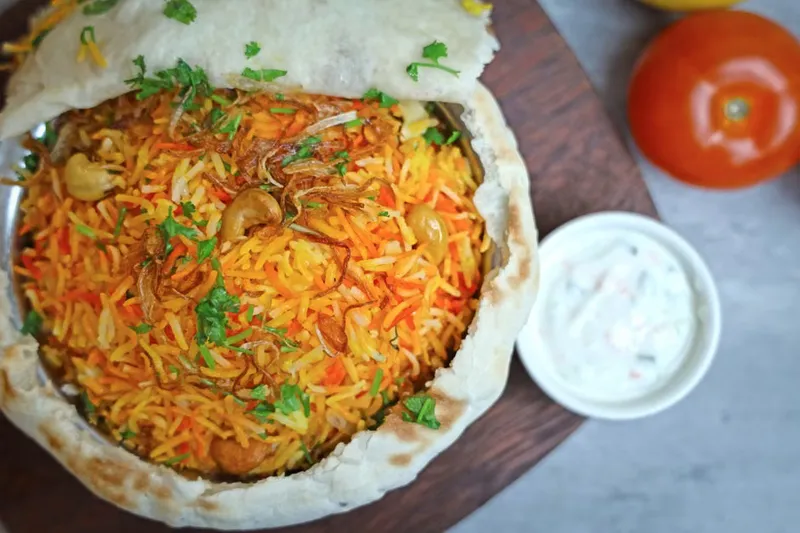 Iranian Berry Pulao Recipe With Caramelized Onion & Cranberry