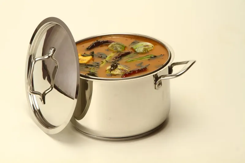 Andhra Style Mukkala Pulusu Recipe-Mixed Vegetable Sambar — photo 2