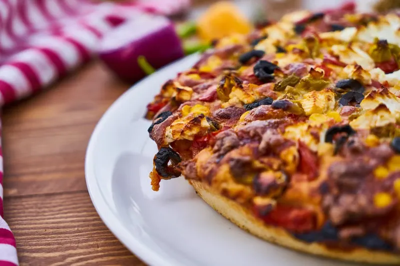 No Yeast Thin Crust Veggie Pizza Recipe — photo 2