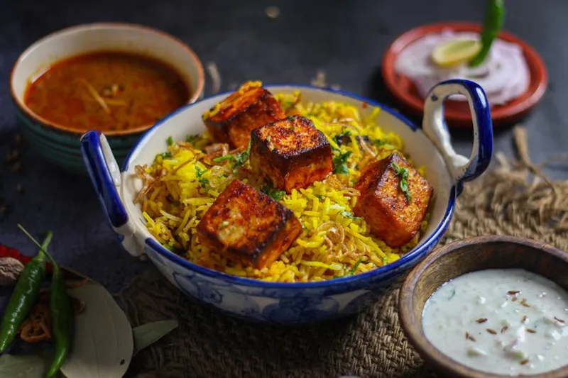 Pulao Recipe in Cataract Chail - Vegetable Reese Topped with Paneer Balas — photo 2