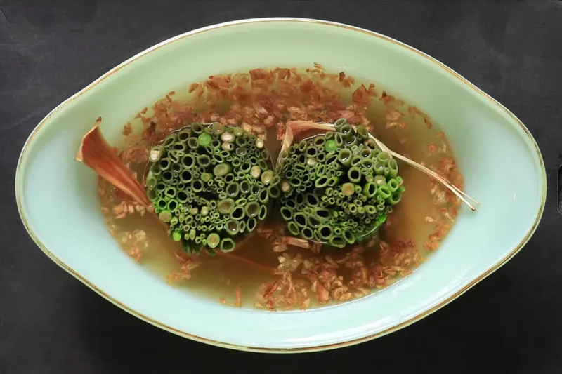 Arbi Jhol Recipe -Uttar Pradesh Style Colocasia & Lotus Seeds Sabzi — photo 2