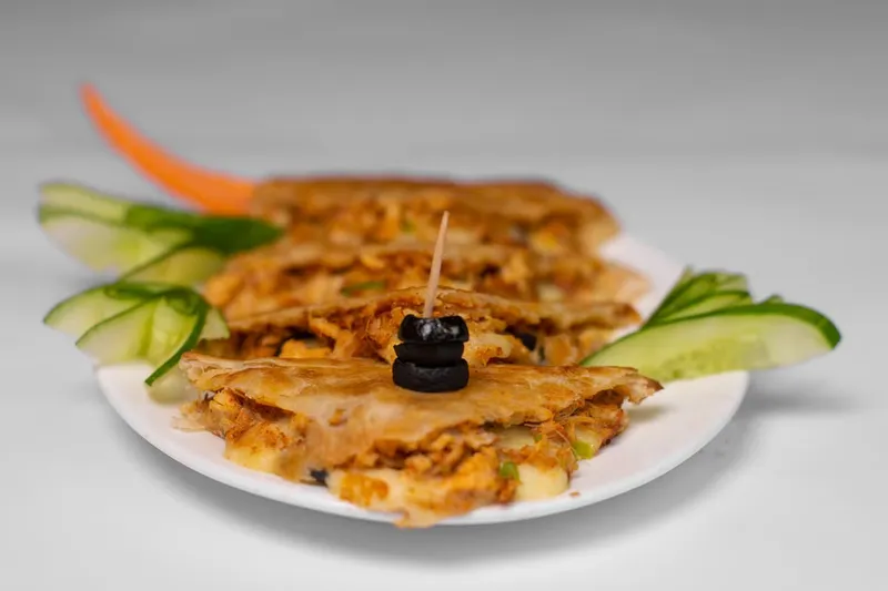 Roasted Vegetable Quesadilla Recipe With Zucchini, Carrots & Red Cabbage