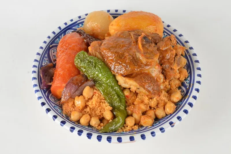 Moroccan Chickpeas And Vegetable Stew Recipe With Couscous — photo 2