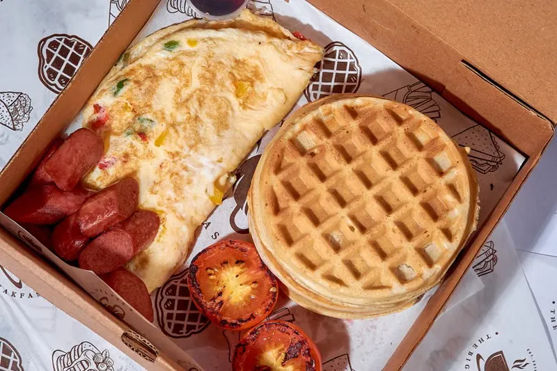 Masala Omelette Waffles Recipe