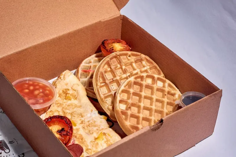Masala Omelette Waffles Recipe — photo 2