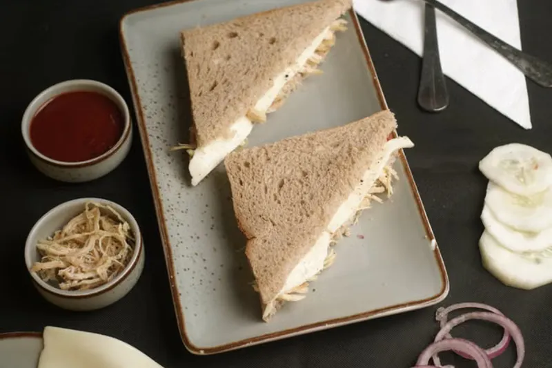 Shredded Chicken Cheese Sandwich Recipe