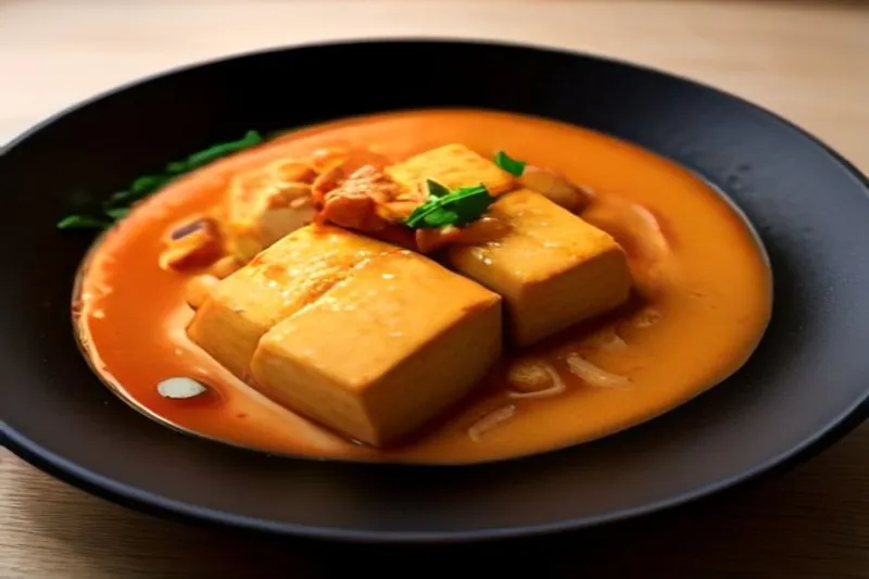 Asian Style Tofu in Spicy Orange Sauce Recipe — photo 2