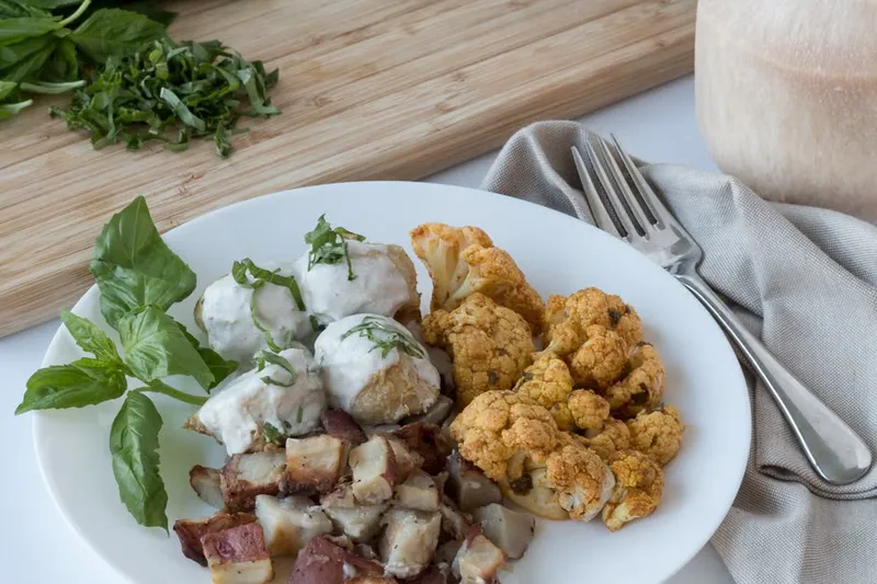 Potato Basil Fritters Recipe