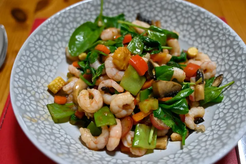 Spinach Mushroom Stir Fry Recipe — photo 2