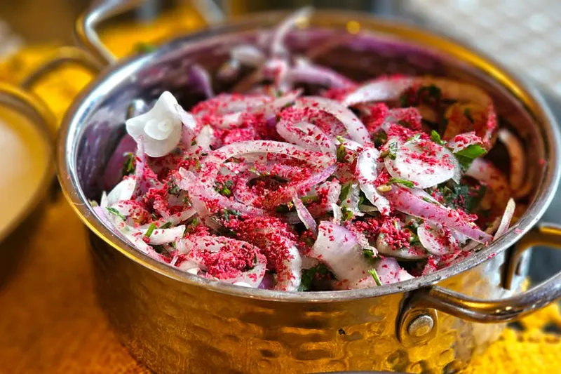Pudina Pyaz Kachumber Salad Recipe - Mint Onion Kachumber Salad Recipe