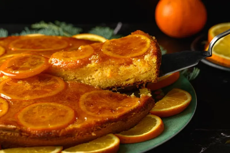 Whole Wheat and Jowar (Pearl Millet) Orange Cake With Orange Glaze Recipe