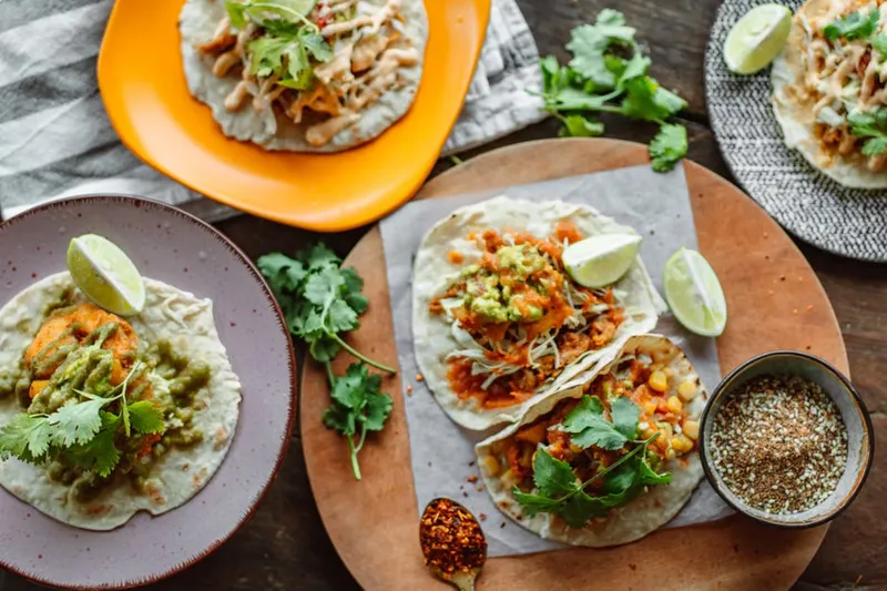 Whole Wheat Achaari Aloo Tacos - Indo Mexican Fusion Recipe