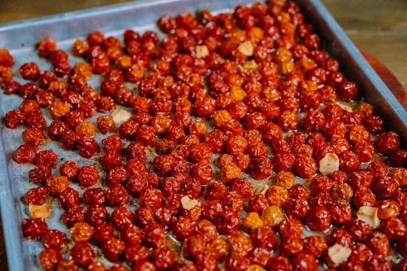Slow Oven Roasted Tomatoes With Pasta And Goat Cheese Recipe — photo 2