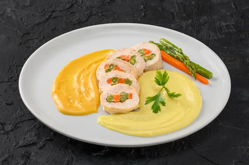Stuffed Chicken Pockets Recipe With Mint Mayo Recipe — photo 2