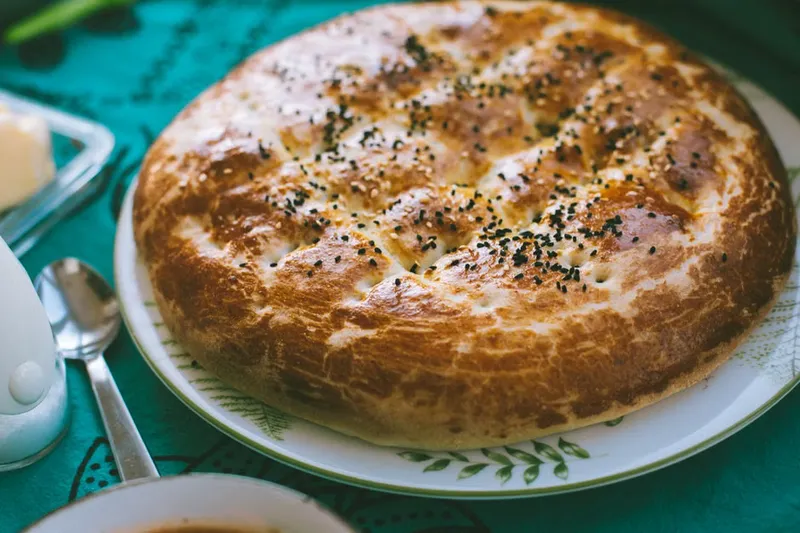 Turkish Pide Recipe - Crusty Bread with Sesame Seeds