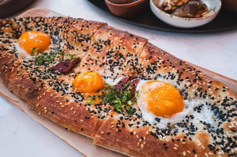 Turkish Pide Recipe - Crusty Bread with Sesame Seeds — photo 2