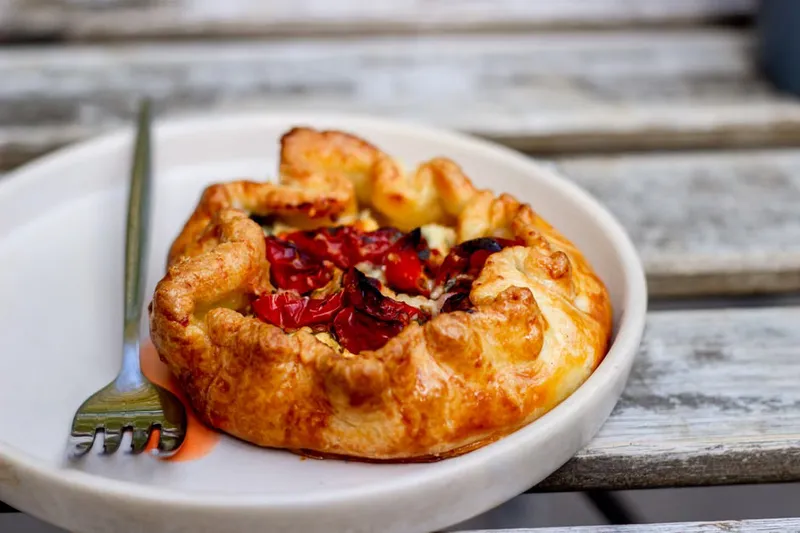 Thandai Nectarine Mini Galette Recipe
