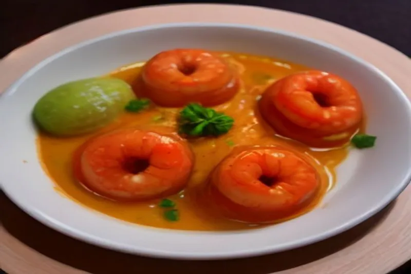 Kerala Style Konju Curry With Thengakothu Recipe (Kerala Style Prawn Curry)