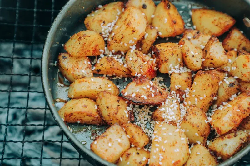 Chatpate Aloo Recipe With Sesame Seeds — photo 2