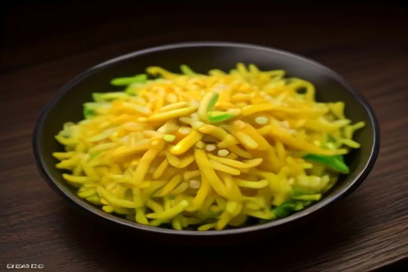 Thai Spicy Green Papaya Salad Recipe With Sweet Corn - Som Tum Khao Pod